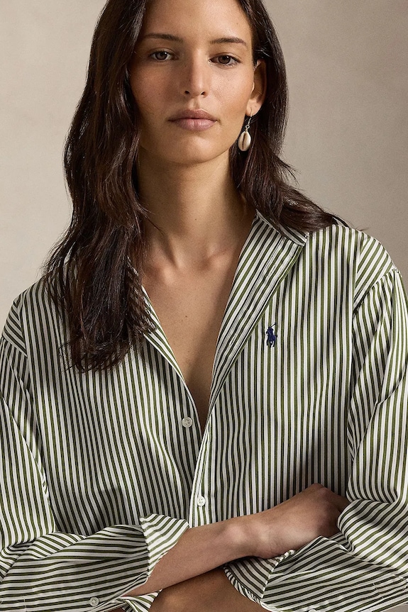 Polo Ralph Lauren koszula damska bawełniana zielony 211910743