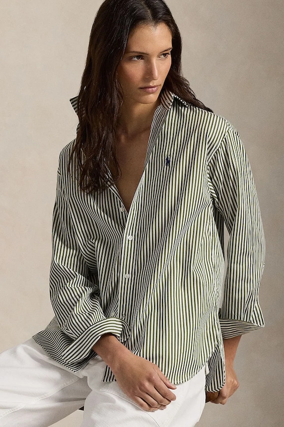 Polo Ralph Lauren koszula damska bawełniana 211910743 zielony