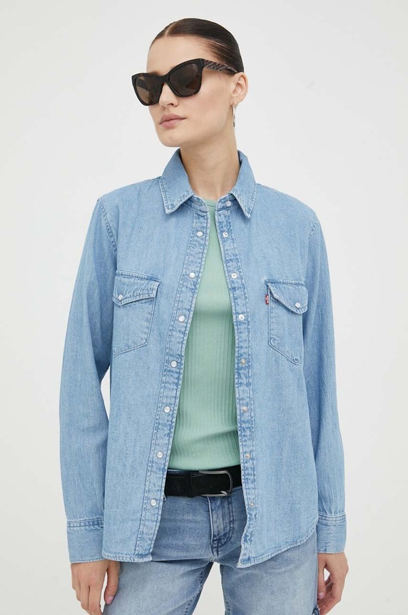 Levi's koszula jeansowa niebieski 16786.0018