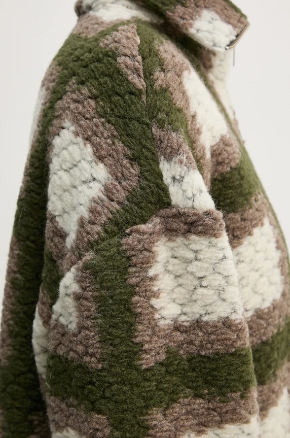 Samsoe Samsoe geaca de lana F23300185 multicolor