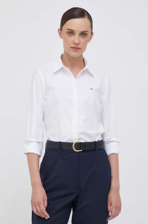 Gant koszula z elastanem biały 4300141