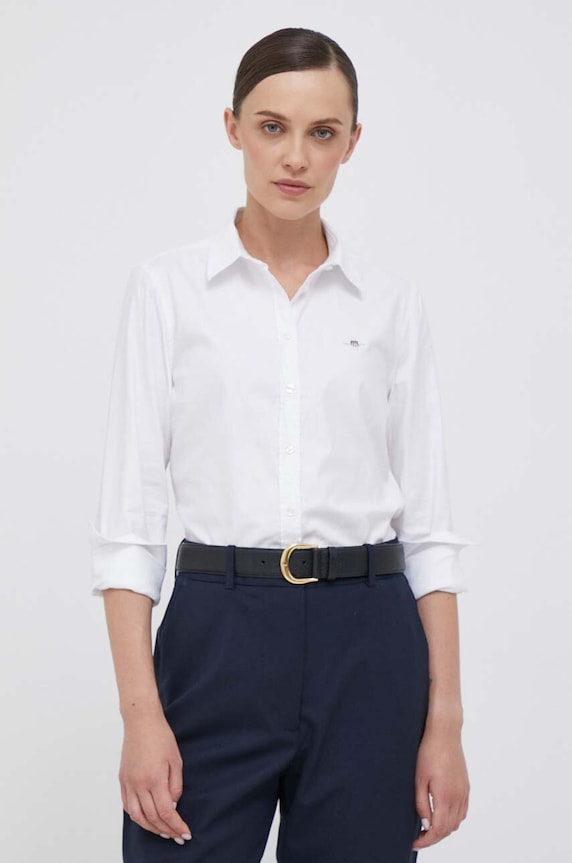 Gant koszula z elastanem biały 4300141