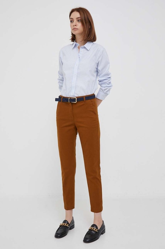 Bombažna srajca Gant 4300214 modra AW25