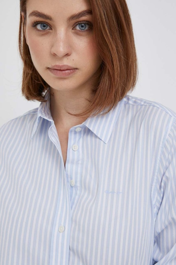 Bombažna srajca Gant 4300214 modra