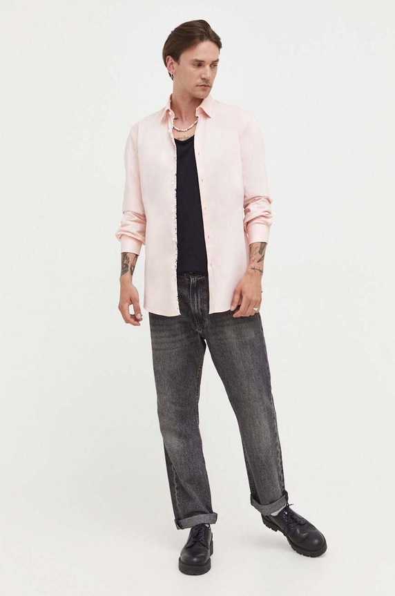 HUGO pamut ing pamut rózsaszín 50494500