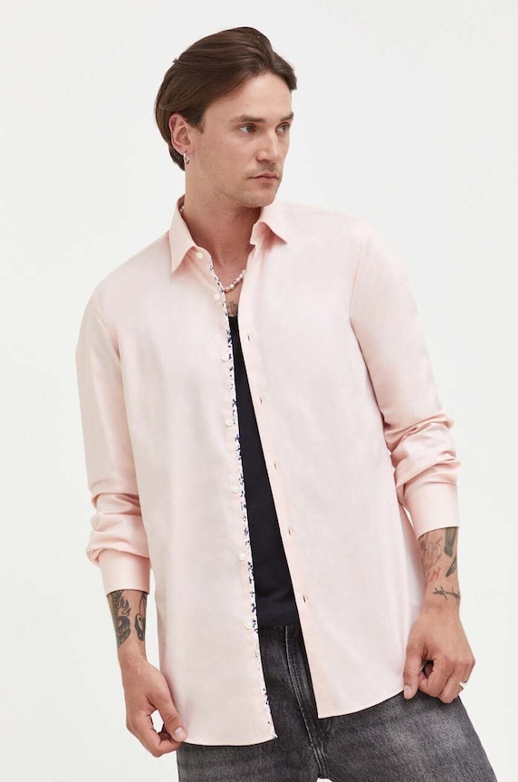 HUGO pamut ing 50494500 rózsaszín AW23