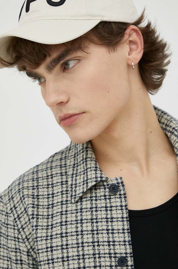 Pamučna košulja Samsoe Samsoe M23200061 siva