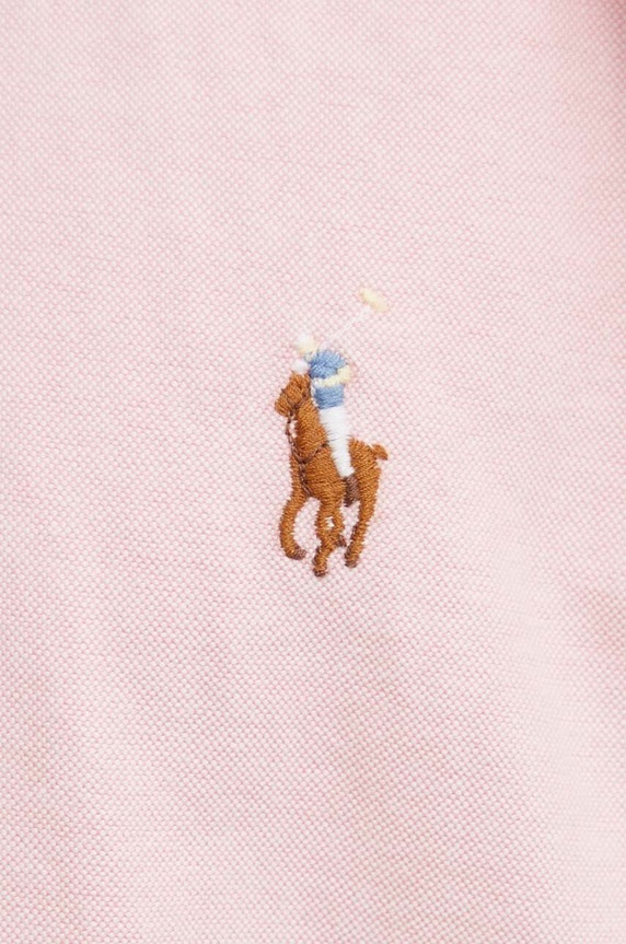 Bavlnená košeľa Polo Ralph Lauren 710850782 ružová