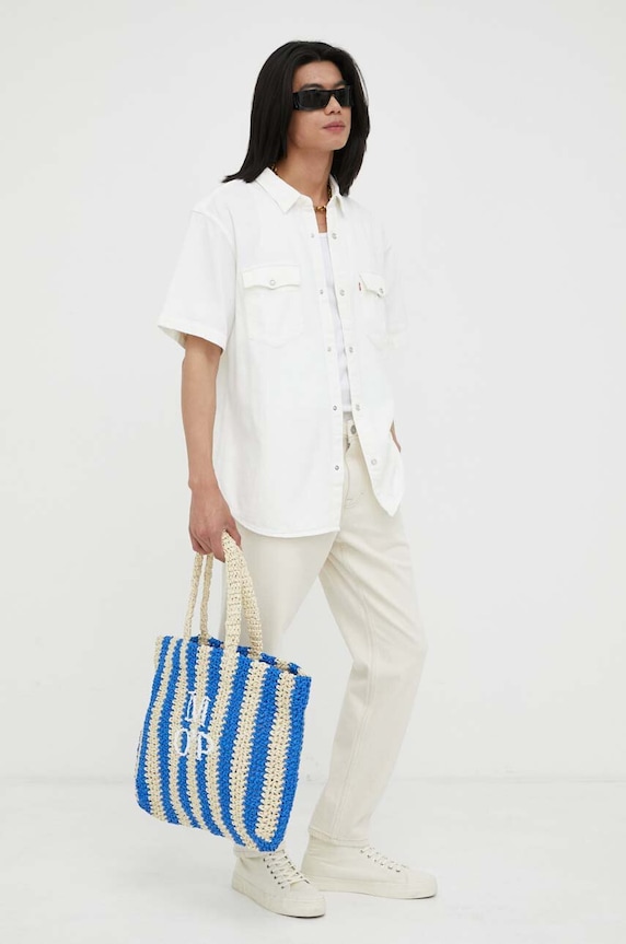 Levi's camasa din bumbac A5722.0004 bej SS25