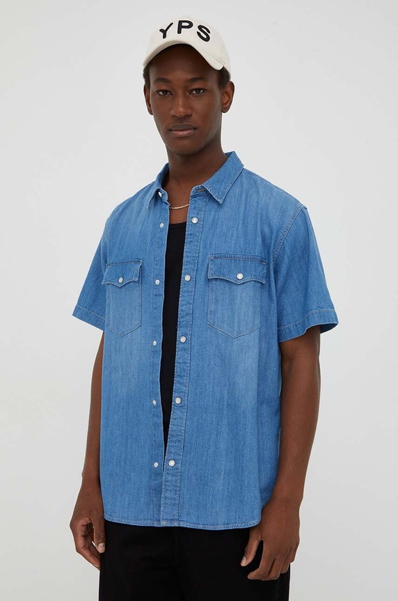 Oblečení Džínová košile Levi's A5722.0006 modrá