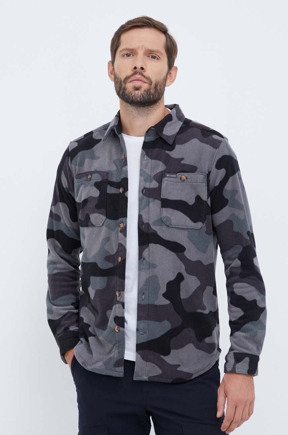 Košile Columbia Flare Gun regular černá 1866624