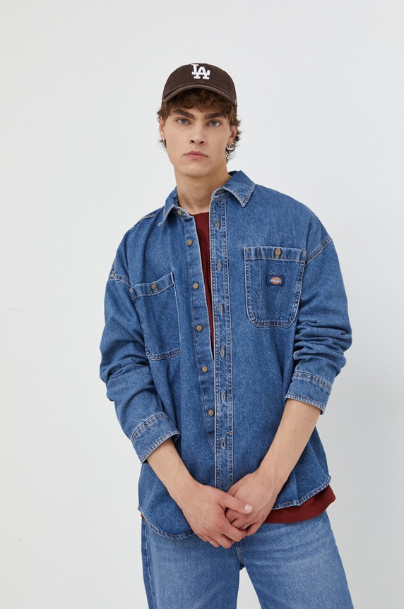 Джинсова сорочка Dickies casual блакитний DK0A4YF5