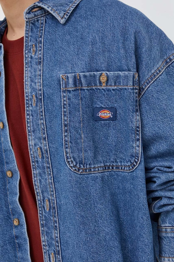 Джинсова сорочка Dickies DK0A4YF5 блакитний