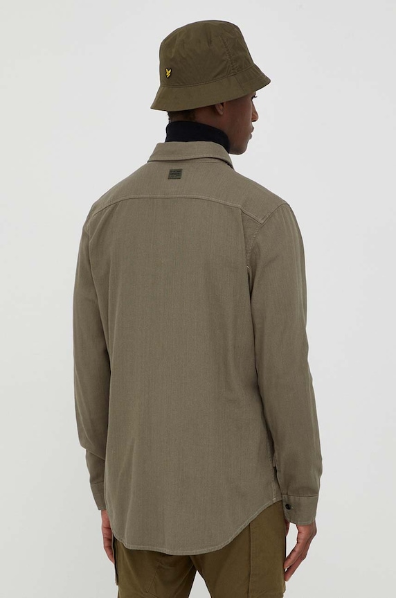 G-Star cămașă din bumbac verde D20165.D454