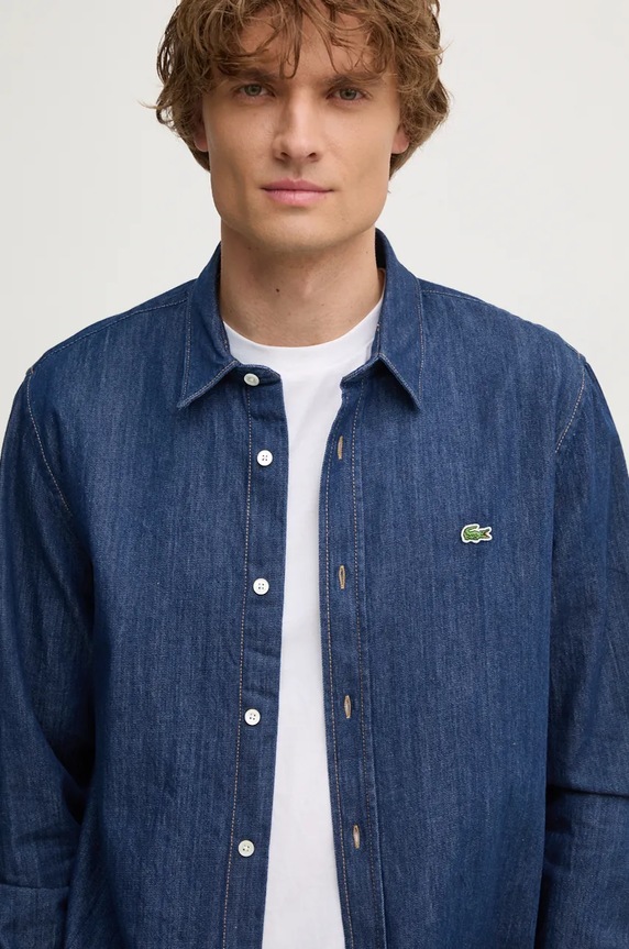 Lacoste camasa jeans bleumarin CH0197
