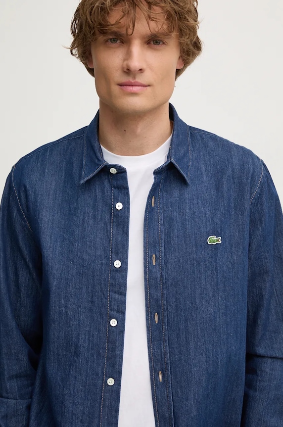 Lacoste camasa jeans bleumarin CH0197
