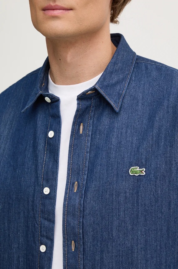 Lacoste camasa jeans CH0197 bleumarin