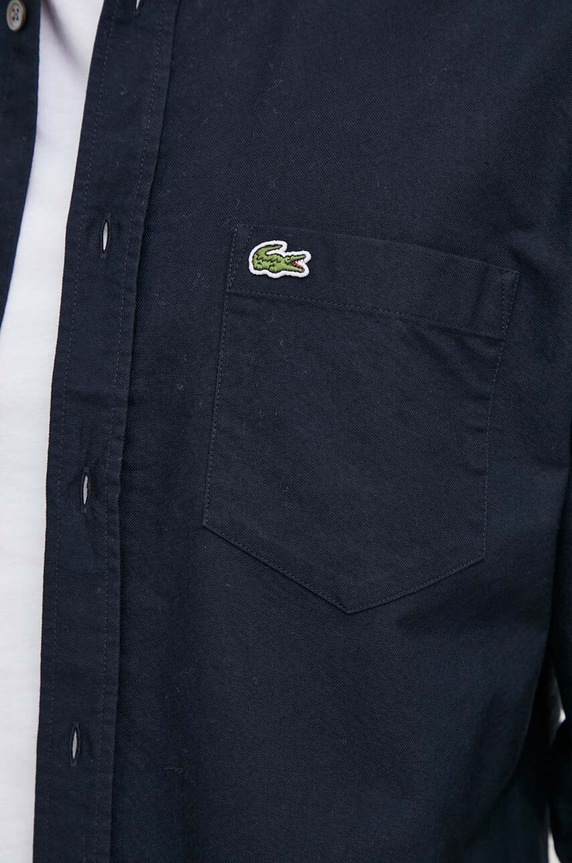 Lacoste camicia in cotone CH1911 blu navy SS26