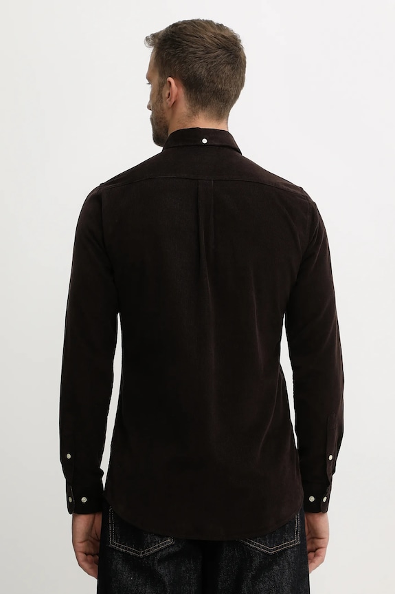 Îmbrăcăminte Barbour cămașă din bumbac RAMSEY MSH5001 maro