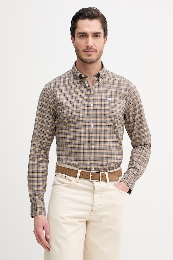Košeľa Barbour béžová MSH5023