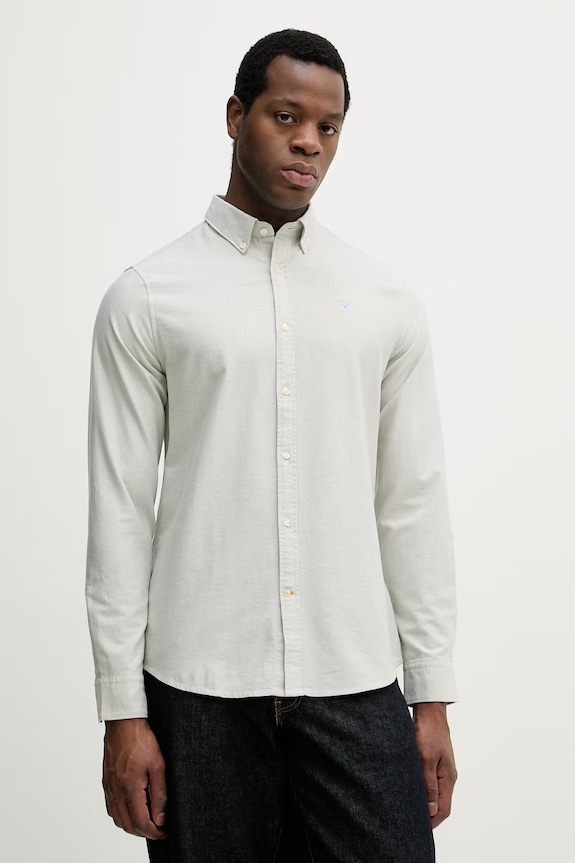 Barbour cămașă din bumbac Oxtown verde MSH5301