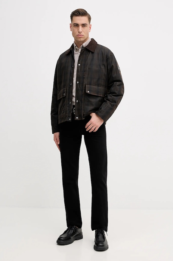 Barbour cămașă din bumbac Oxtown MSH5301 bej AA00