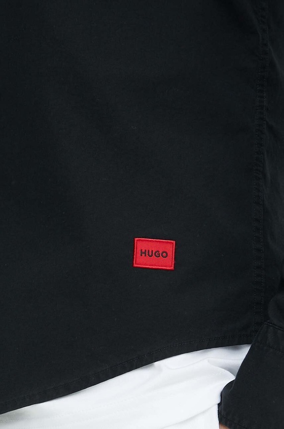 Košeľa HUGO Ermo 50500216 čierna