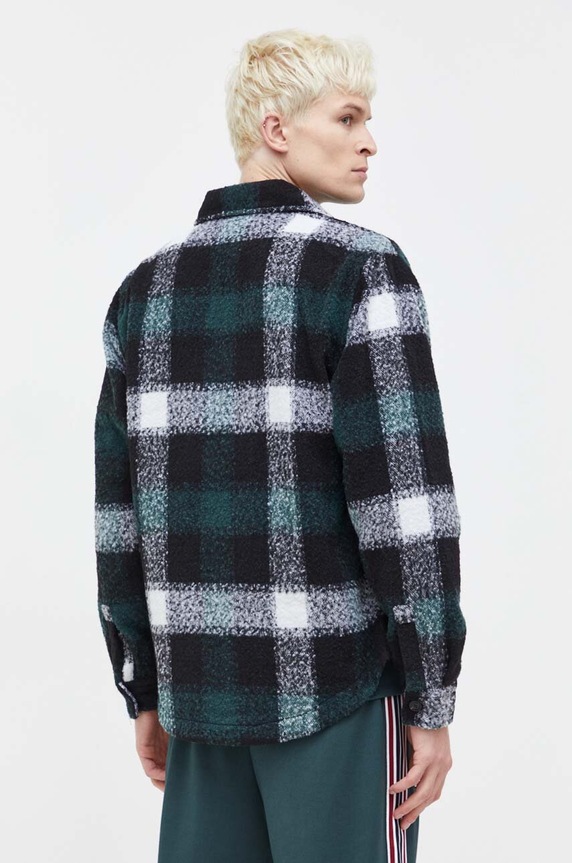 HUGO μπουφάν - πουκάμισο με προσθήκη μαλλιού πολύχρωμο 50502103