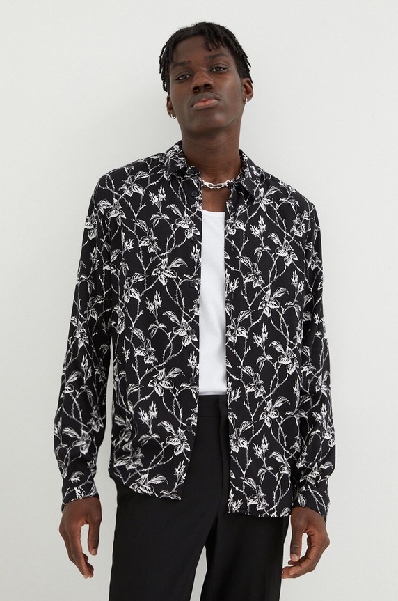 The Kooples ing viszkóz fekete HCCL27104K