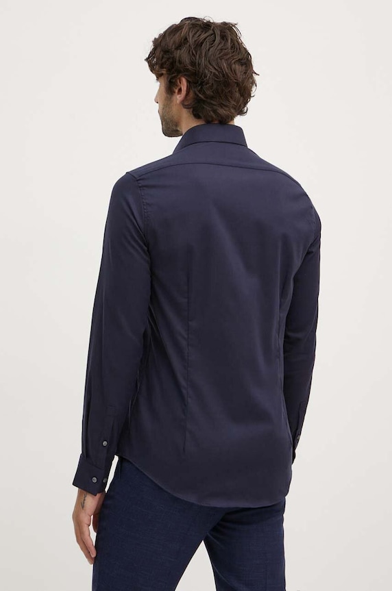 Odzież Calvin Klein koszula bawełniana K10K108426 granatowy