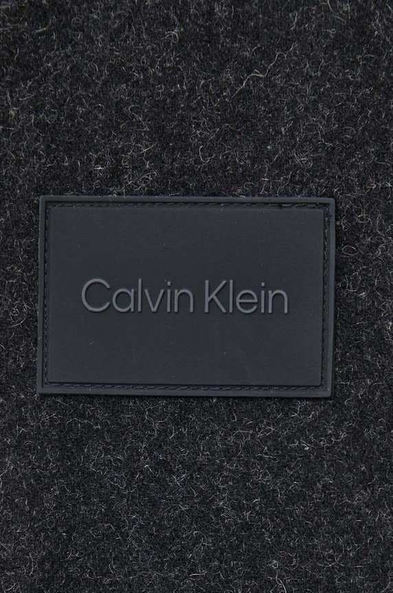 Calvin Klein koszula wełniana K10K111731 czarny