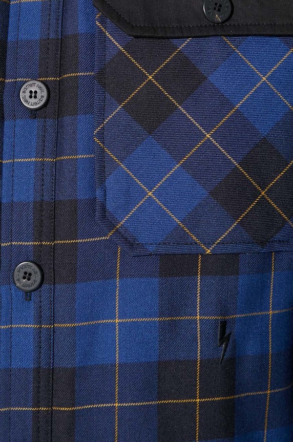 Neil Barett kurtka LOOSE BICOLOR FLAP POCKET PADDED PBCS024C.V041C.3705
