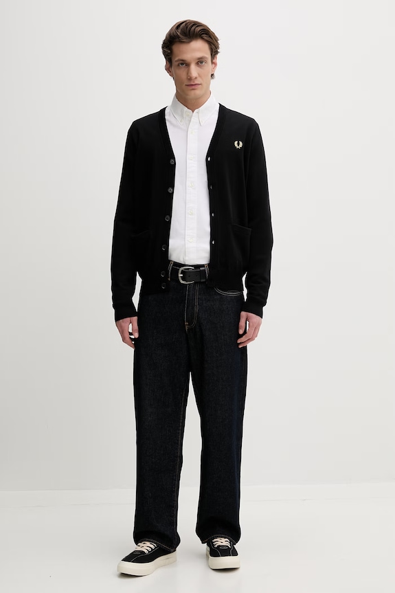 Fred Perry cămașă din bumbac m5516.100 bej AA00