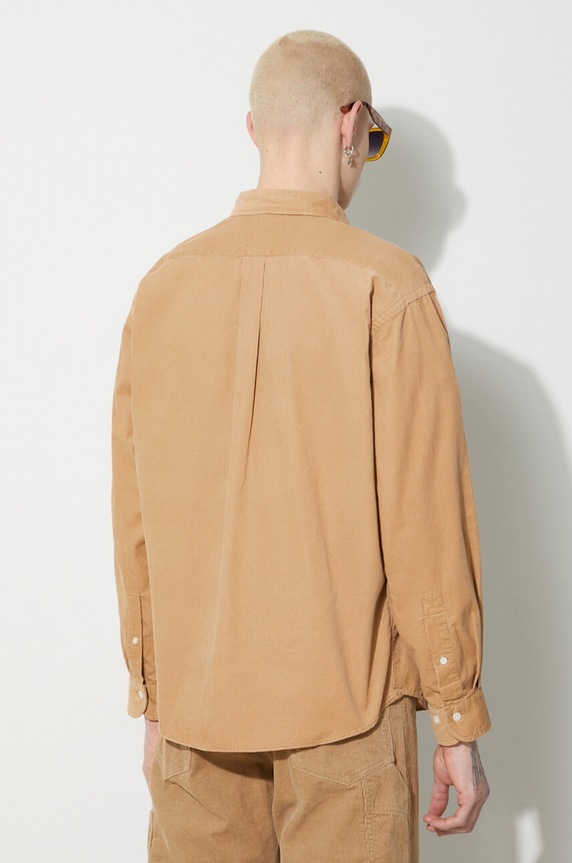 Oblečení Manšestrová košile Human Made Corduroy B.D HM26SH009 béžová