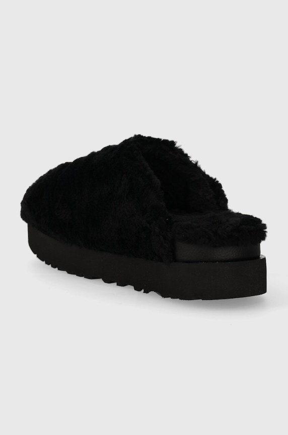 Cipők UGG gyapjú papucs Fuzz Sugar Slide 1135132.BLK fekete