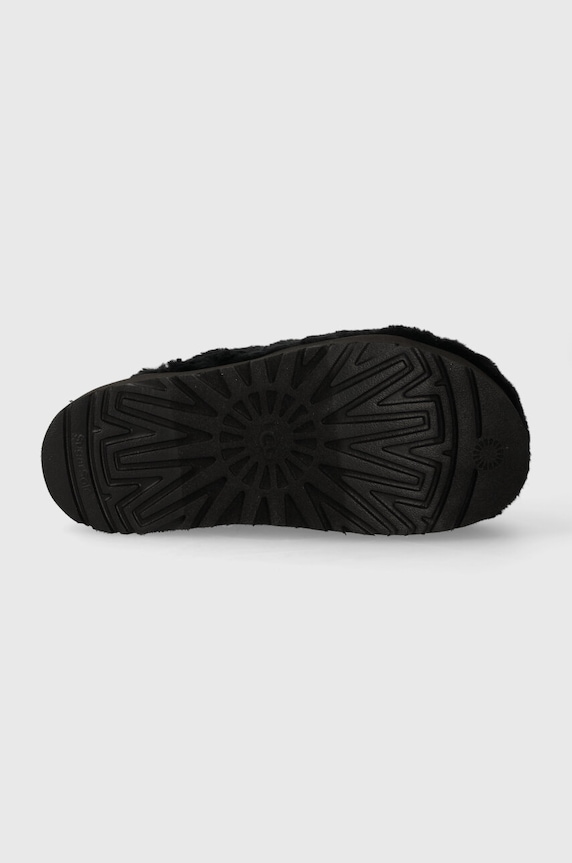 UGG gyapjú papucs Fuzz Sugar Slide 1135132.BLK fekete