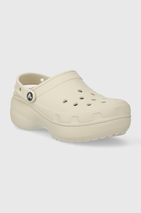 Scarpe Crocs ciabatte slide Classic Platform Lined Clog 207938.2Y2 beige