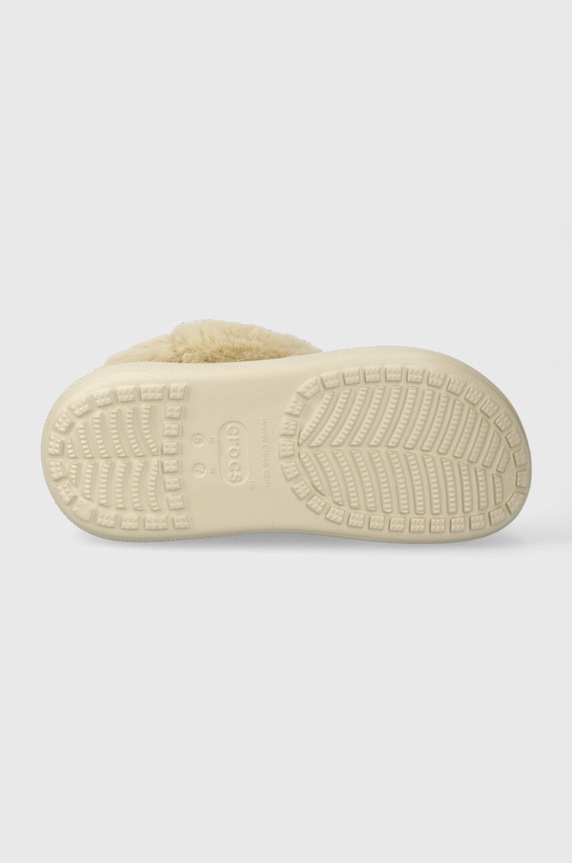 Crocs papuci Furever Crush 208446.2Y2 bej