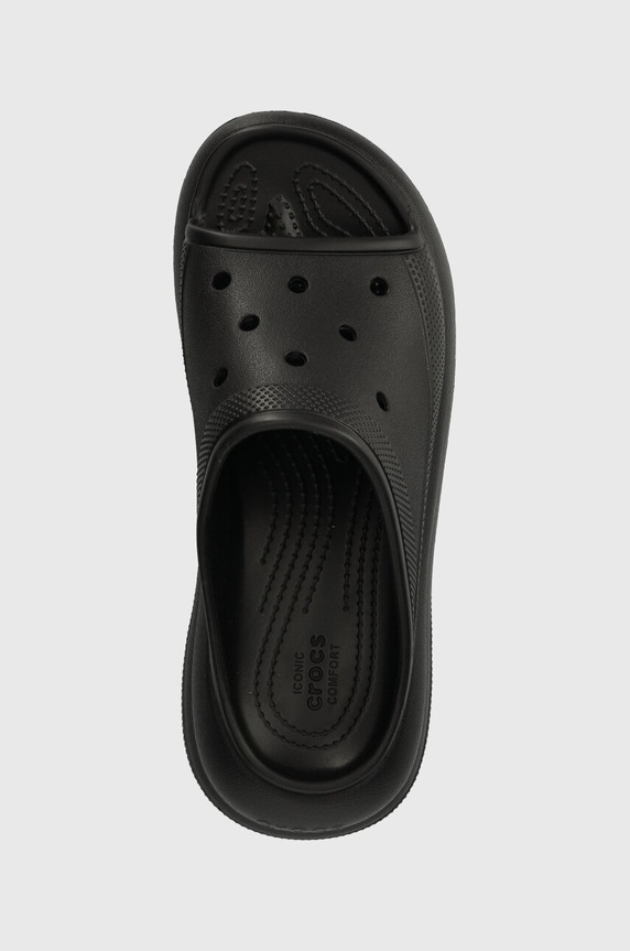 Crocs papuci Classic Crush Slide negru 208731.001