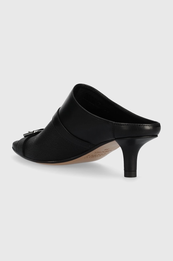 Cipők MM6 Maison Margiela bőr tűsarkú Slipper S66WX0056 fekete
