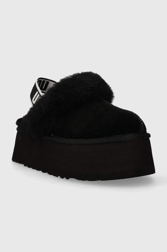 UGG velúr papucs W FUNKETTE 1113474.BLK fekete AW25