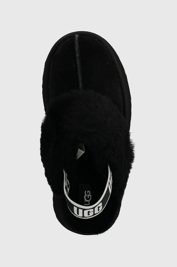 UGG velúr papucs W FUNKETTE fekete 1113474.BLK