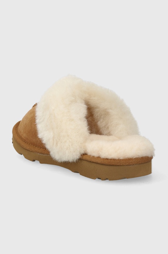 Chłopiec UGG kapcie zamszowe dziecięce K COZY II 1019065K beżowy