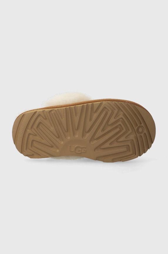 UGG kapcie zamszowe dziecięce K COZY II 1019065K beżowy