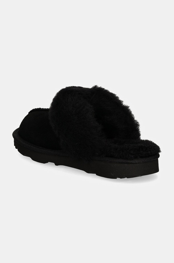 Chłopiec UGG kapcie zamszowe dziecięce K COZY II 1019065K czarny