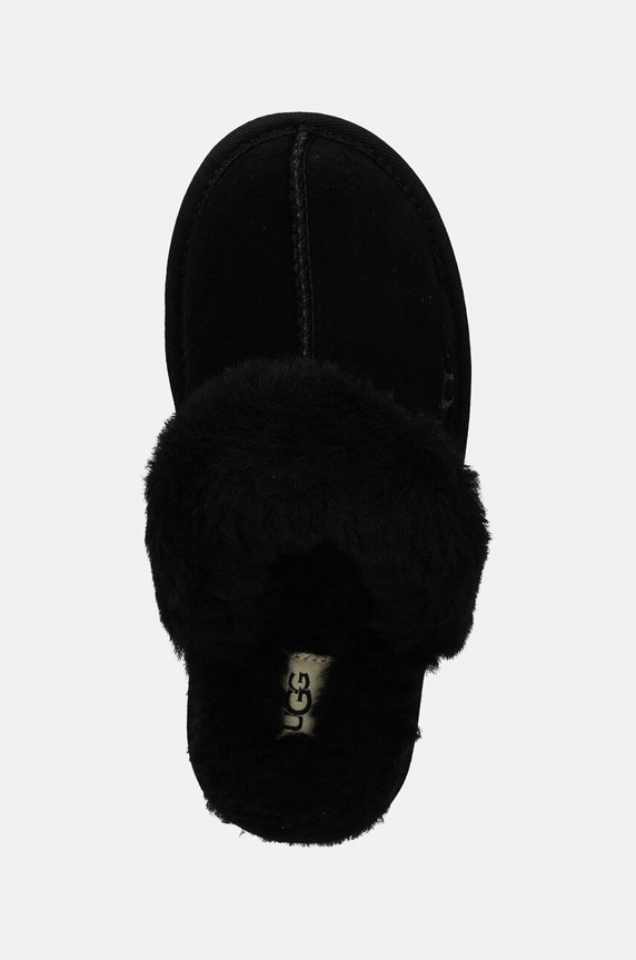 UGG kapcie zamszowe dziecięce K COZY II czarny 1019065K