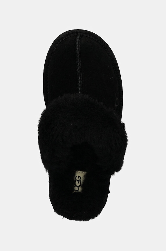 UGG kapcie zamszowe dziecięce K COZY II czarny 1019065K