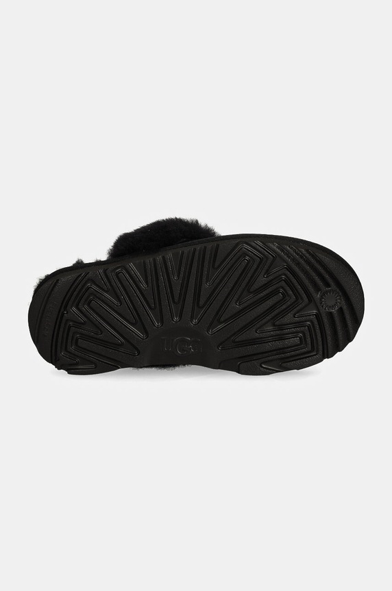 UGG kapcie zamszowe dziecięce K COZY II 1019065K czarny