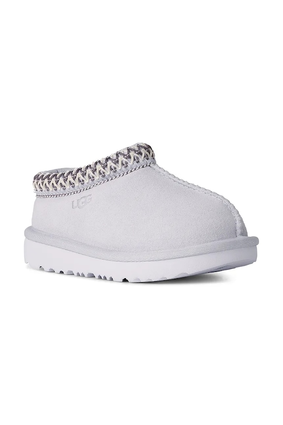 UGG papuče detské semišové T TASMAN II 1019066T biela AA00