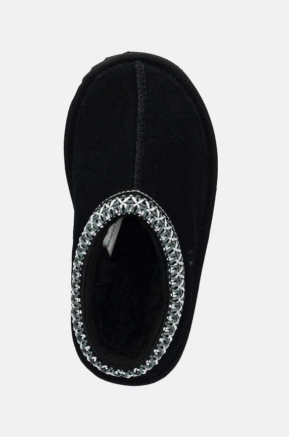 UGG kapcie dziecięce zamszowe T TASMAN II czarny 1019066T